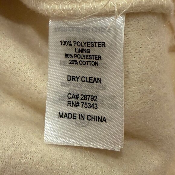 Joie Women’s Cream/Tan Sherpa Teddy Long Shirt Jacket Size XS - Picture 8 of 8